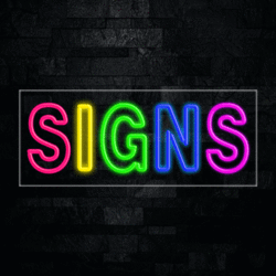 30123 LED Flex Sign 30" x 12"