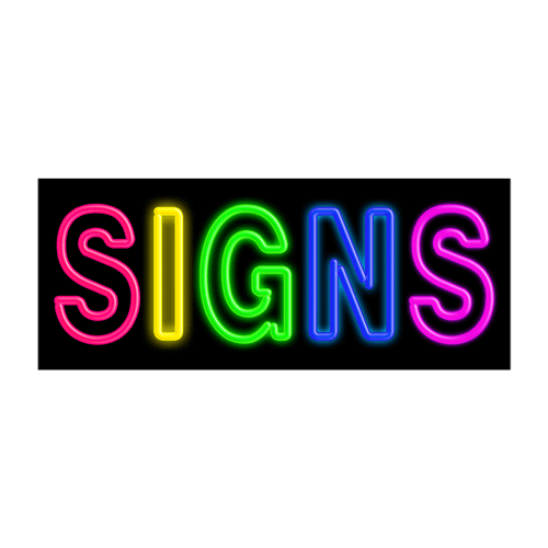 10123 Neon Sign 32" x 13"