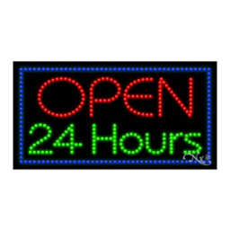 20416 LED Sign 32" x 17"