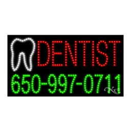 20676 LED Sign 32" x 17"
