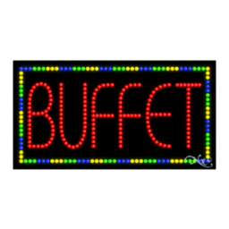 21055 LED Sign 32" x 17"