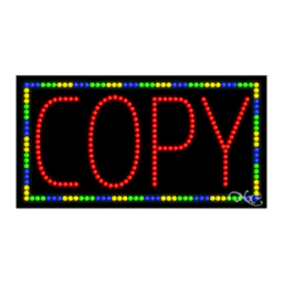 21065 LED Sign 32" x 17"