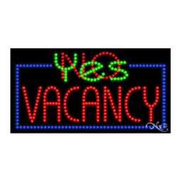 21122 LED Sign 32" x 17"