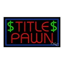 21308 LED Sign 32" x 17"