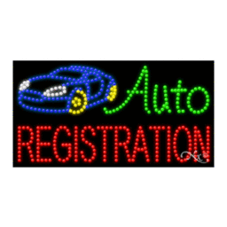 21654 LED Sign 32" x 17"