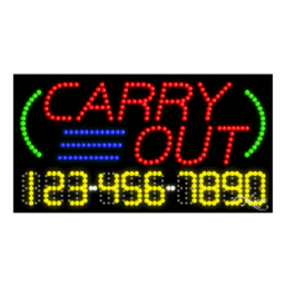 25021 LED Sign 32" x 17"