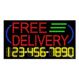 25026 LED Sign 32" x 17"