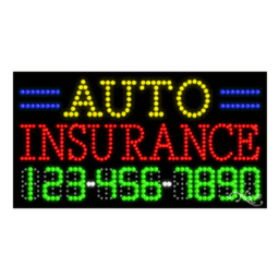 25041 LED Sign 32" x 17"