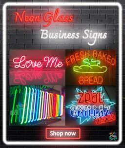 Business Glass Neon Signs