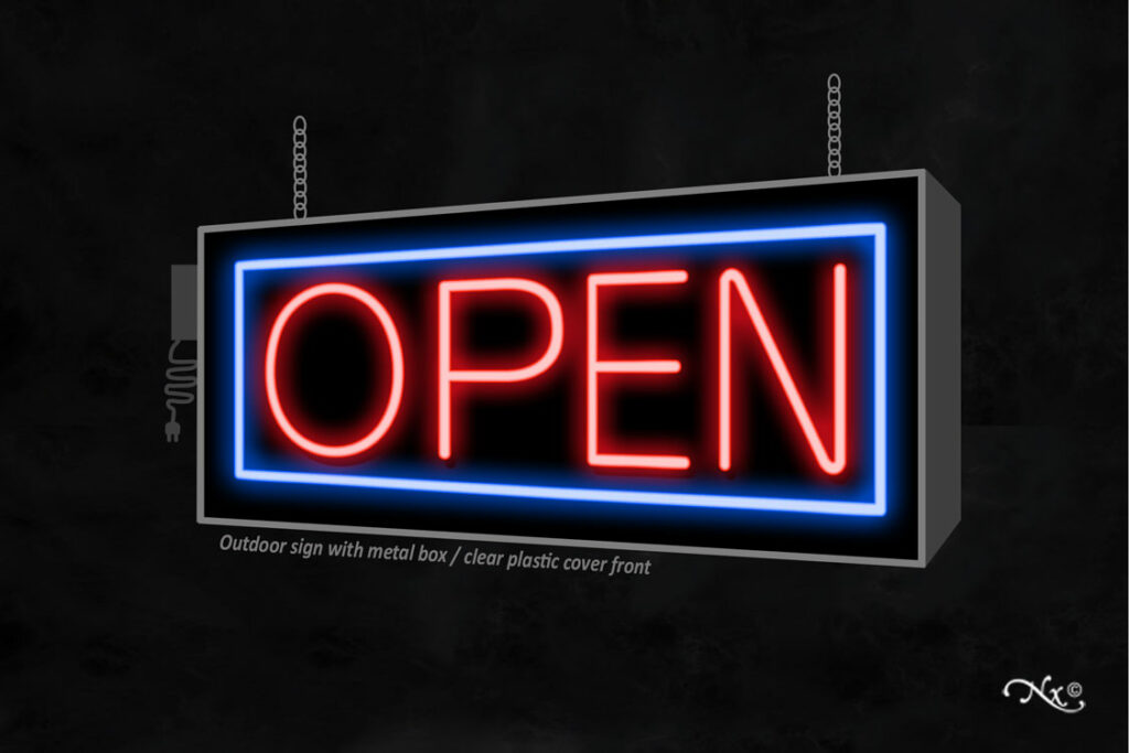 LFD001 Outdoor LED Neon Sign 13"x 32" Arter Neon Sign