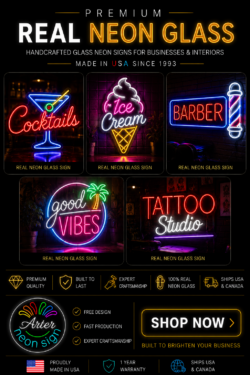 Real Neon Glass Signs